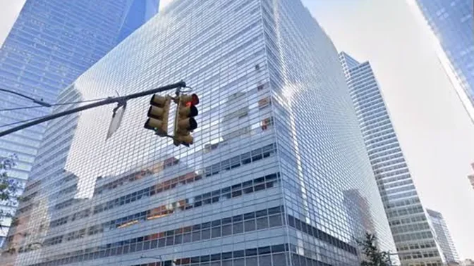 Financial district office tower