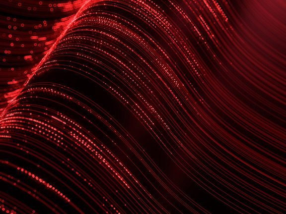 Fibre-optic strands carrying signal in parallel